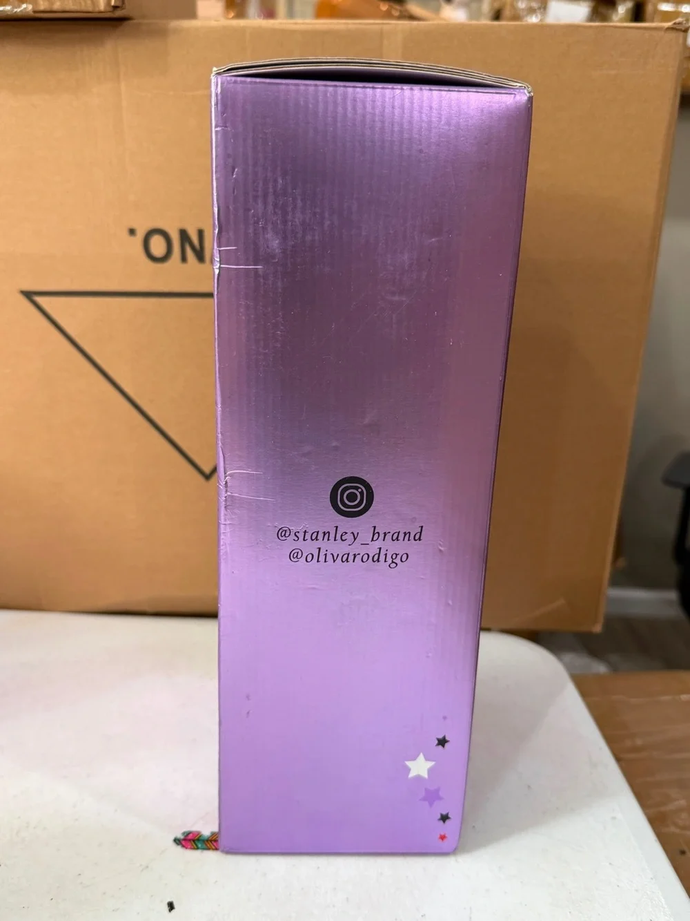 Stanley Purple Quencher H2.0 Tumbler Packaging